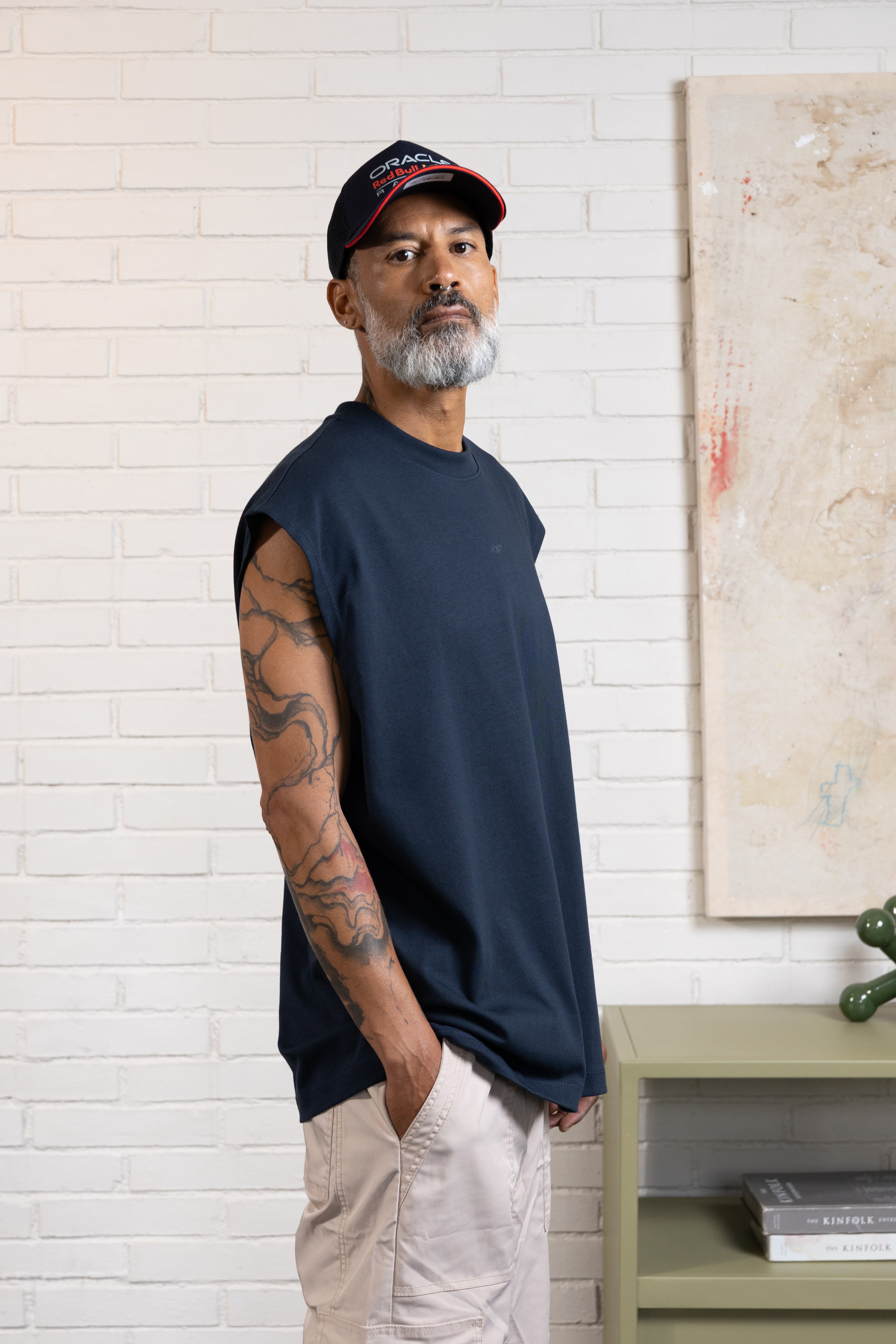 CAMISETA MANGA CORTA COLOR AZUL OSCURO