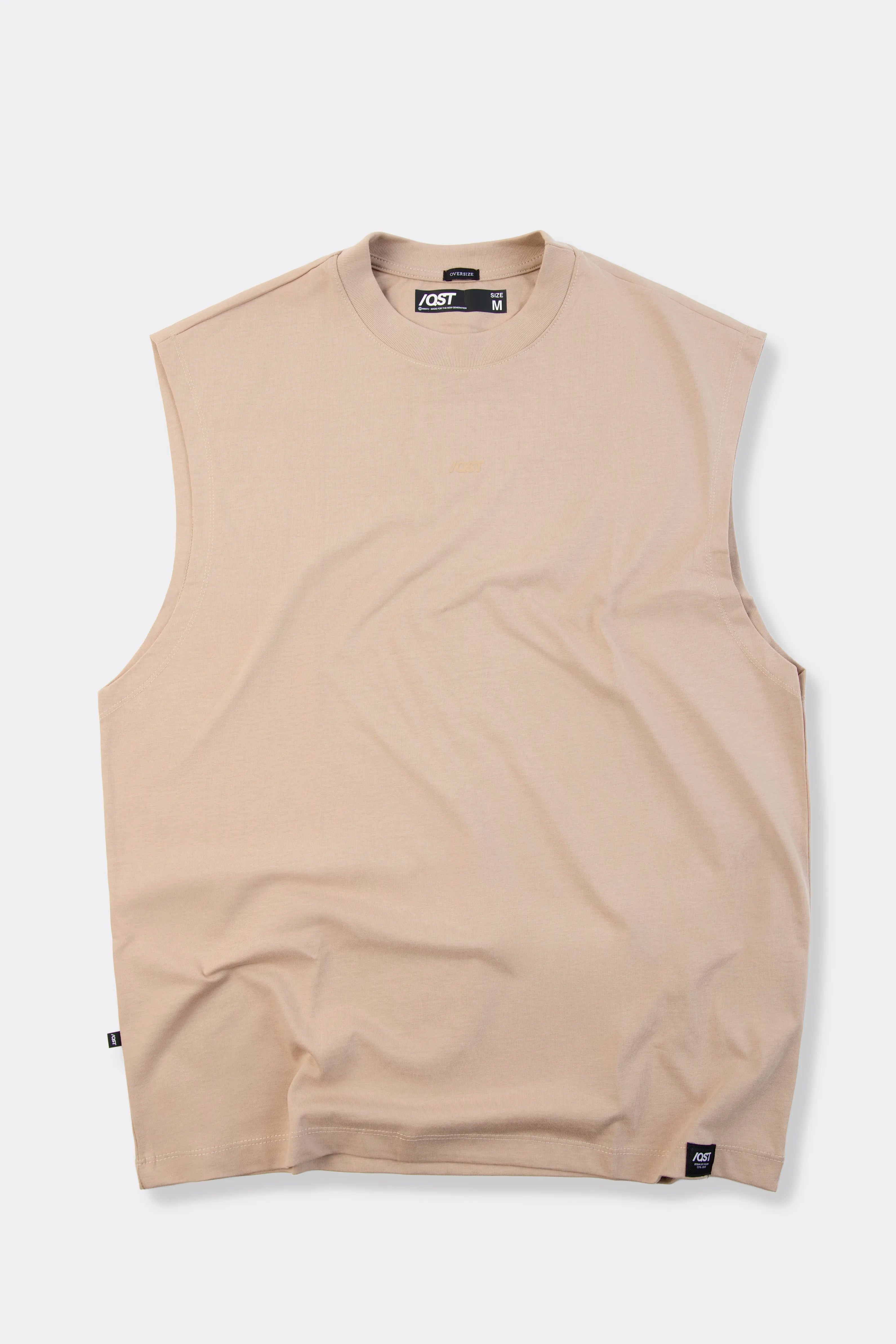 CAMISETA MANGA CORTA COLOR WARM TAUPE