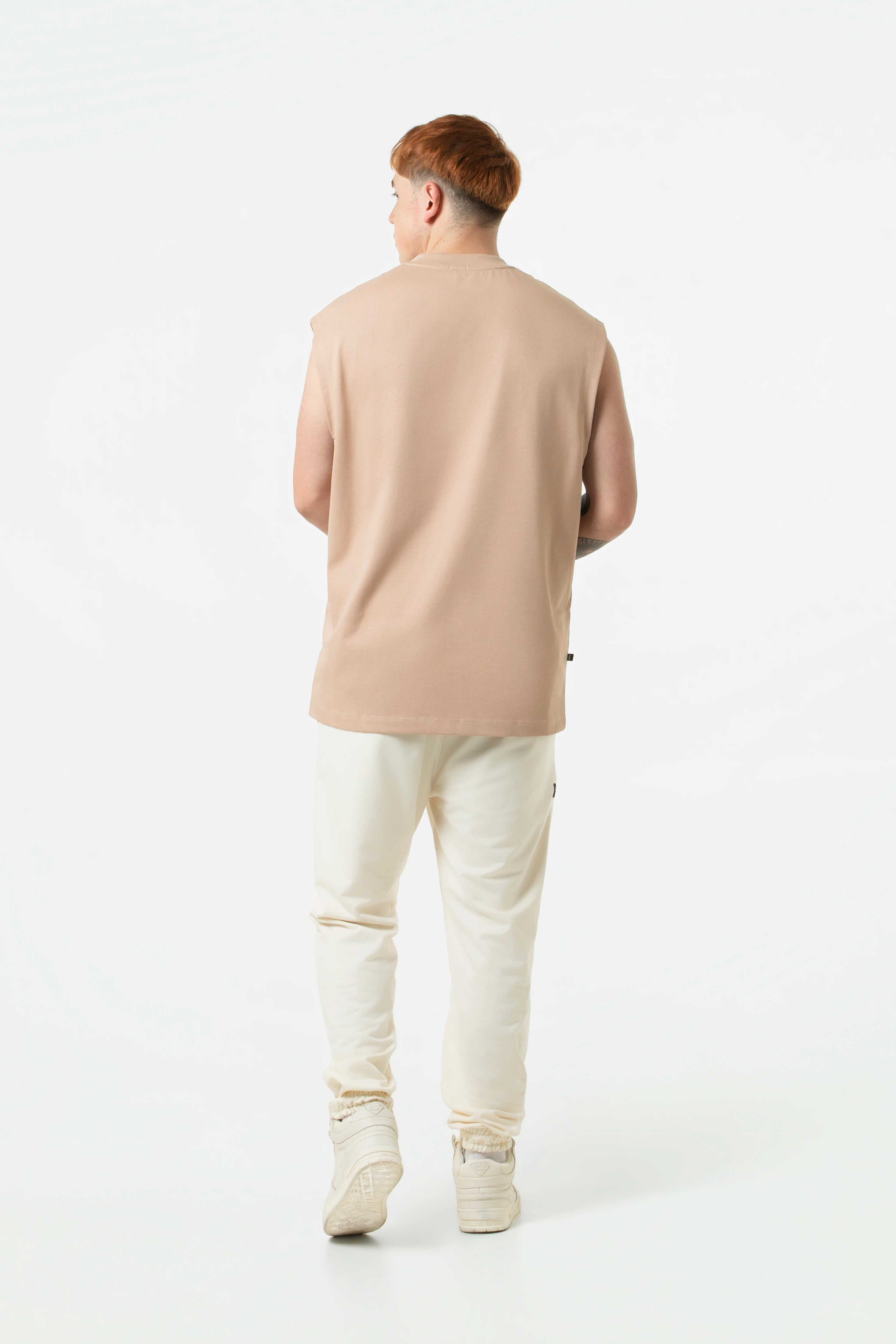 CAMISETA MANGA CORTA COLOR WARM TAUPE