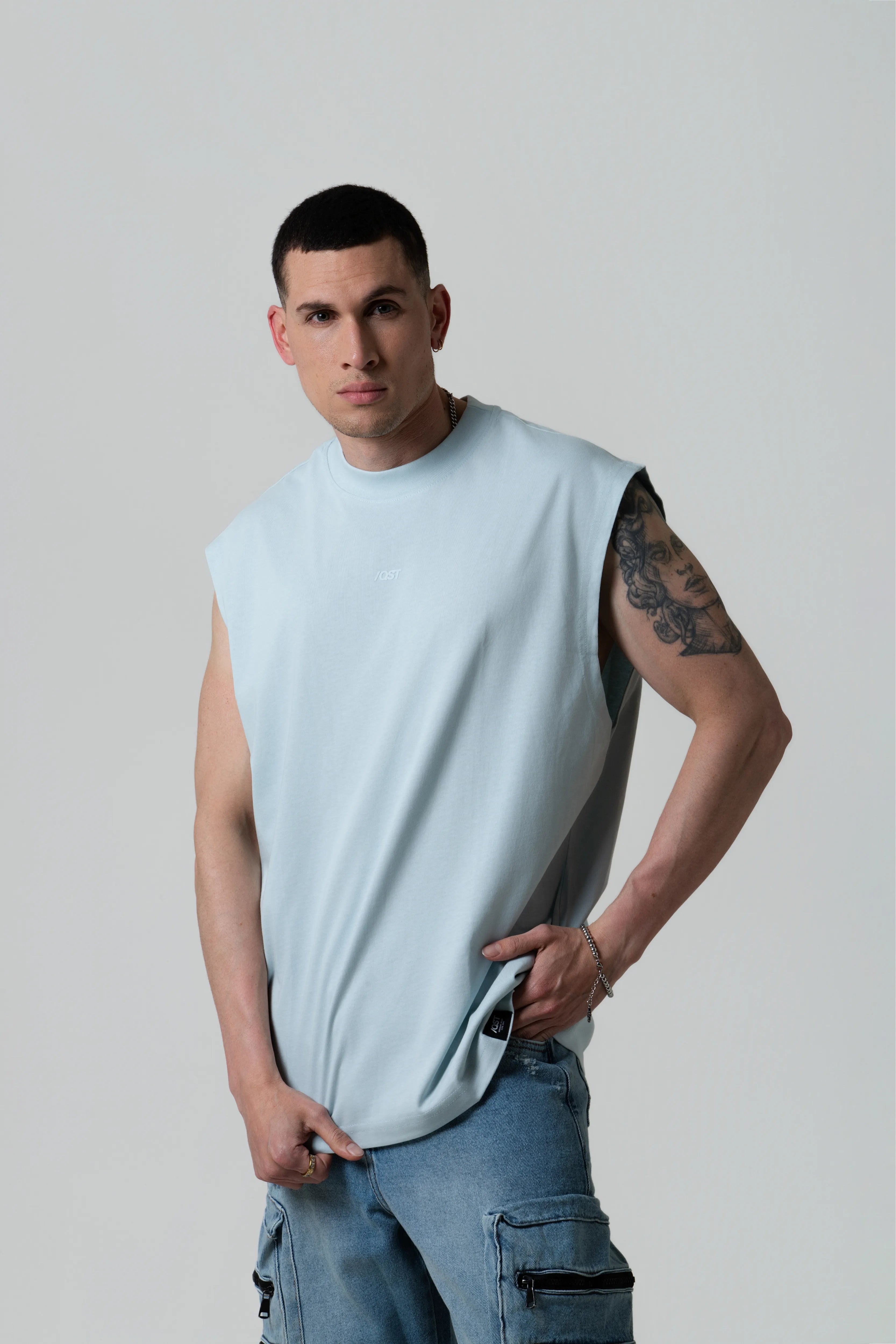 CAMISETA MANGA CORTA COLOR BABY BLUE
