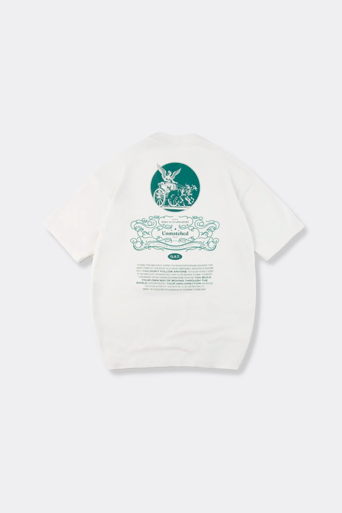 CAMISETA PREMIUM MANGA CORTA COLOR IVORY