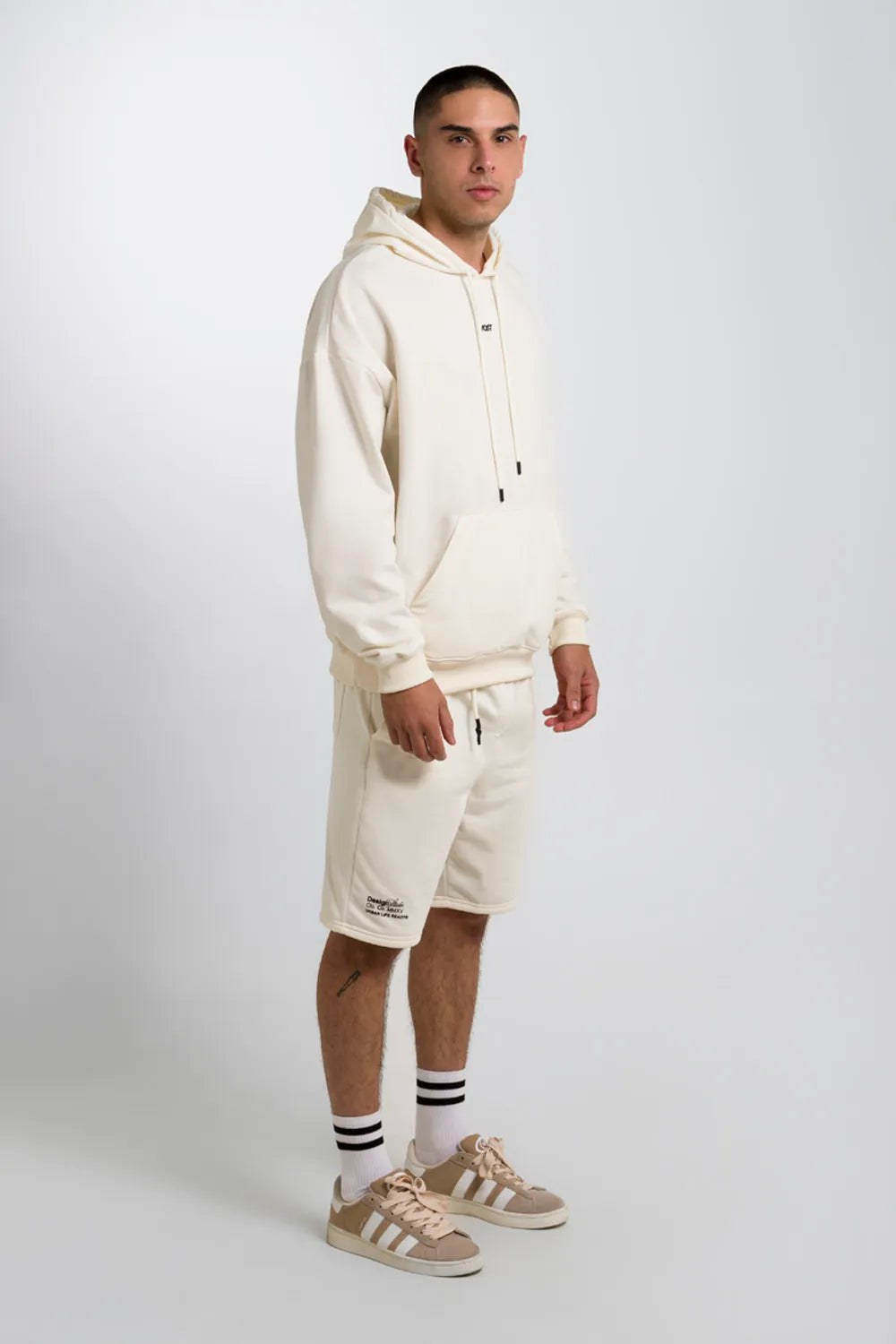 HOODIE OVERSIZE CNCPTS ESENCIAL IVORY - QST
