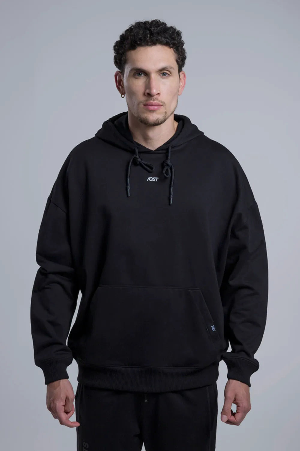 HOODIE OVERSIZE CNCPTS ESENCIAL BLACK - QST