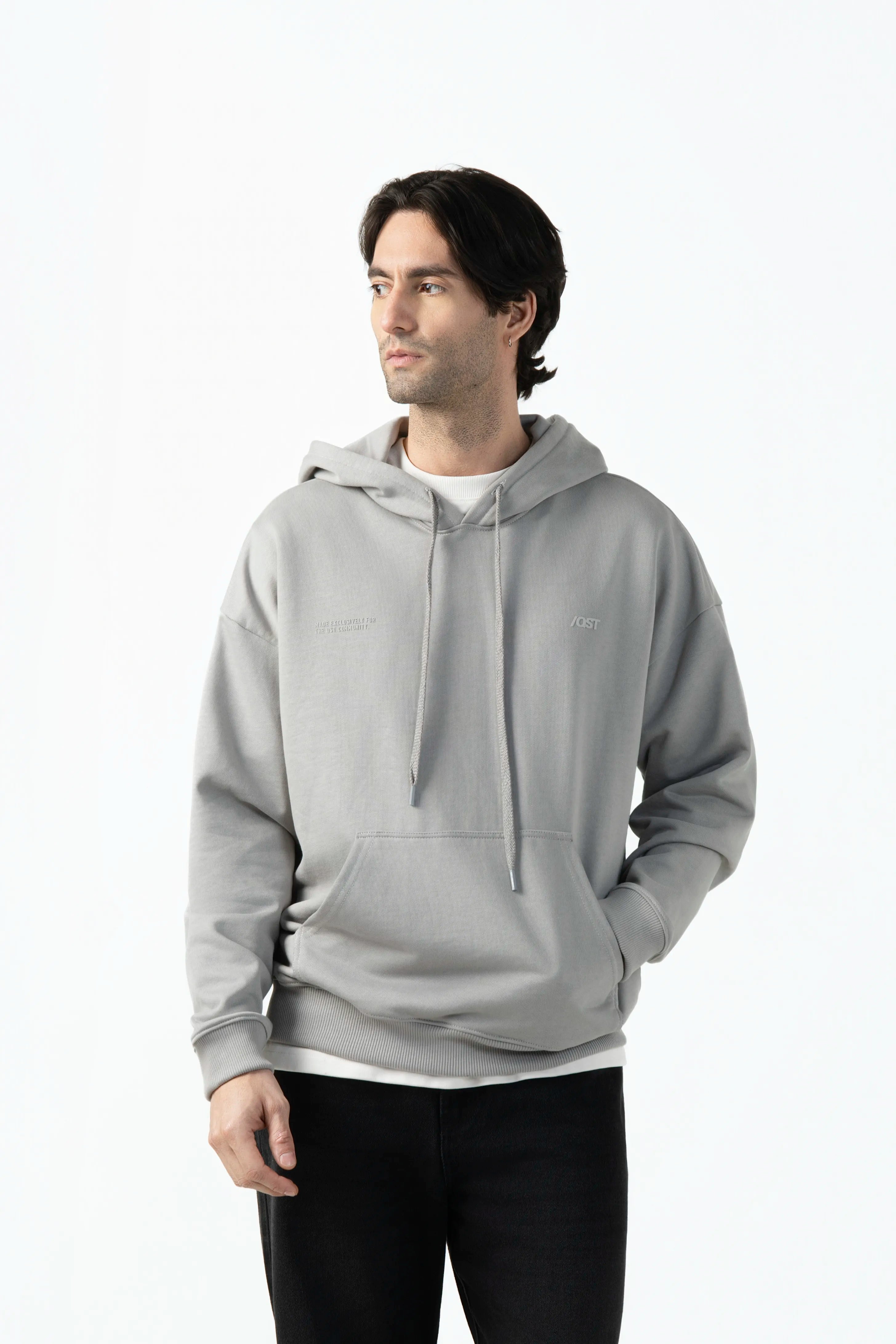 BUZO CERRADO COLOR GRIS CLR