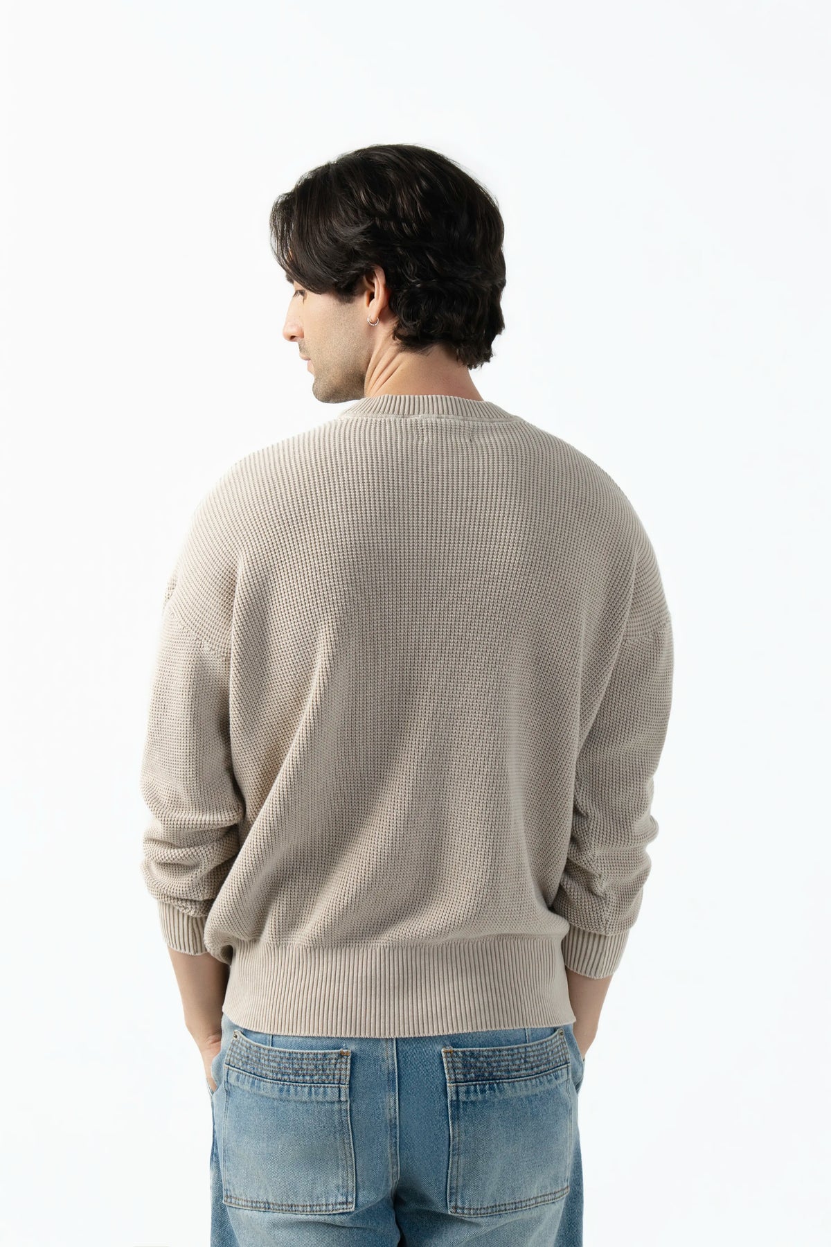 SWEATER CERRADO COLOR BEIGE