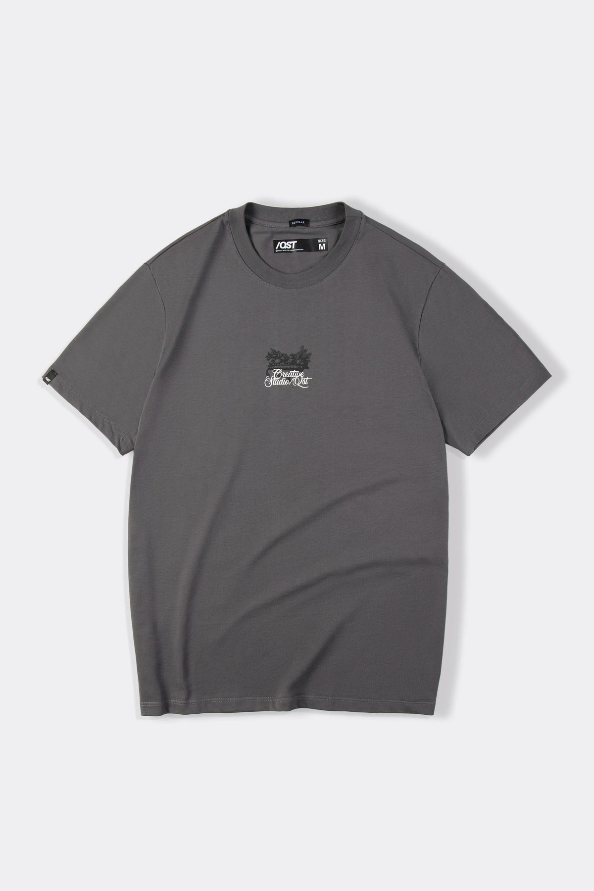CAMISETA ESPECIAL ESTAMPADO LOCALIZADO COLOR NEGRO-GRIS