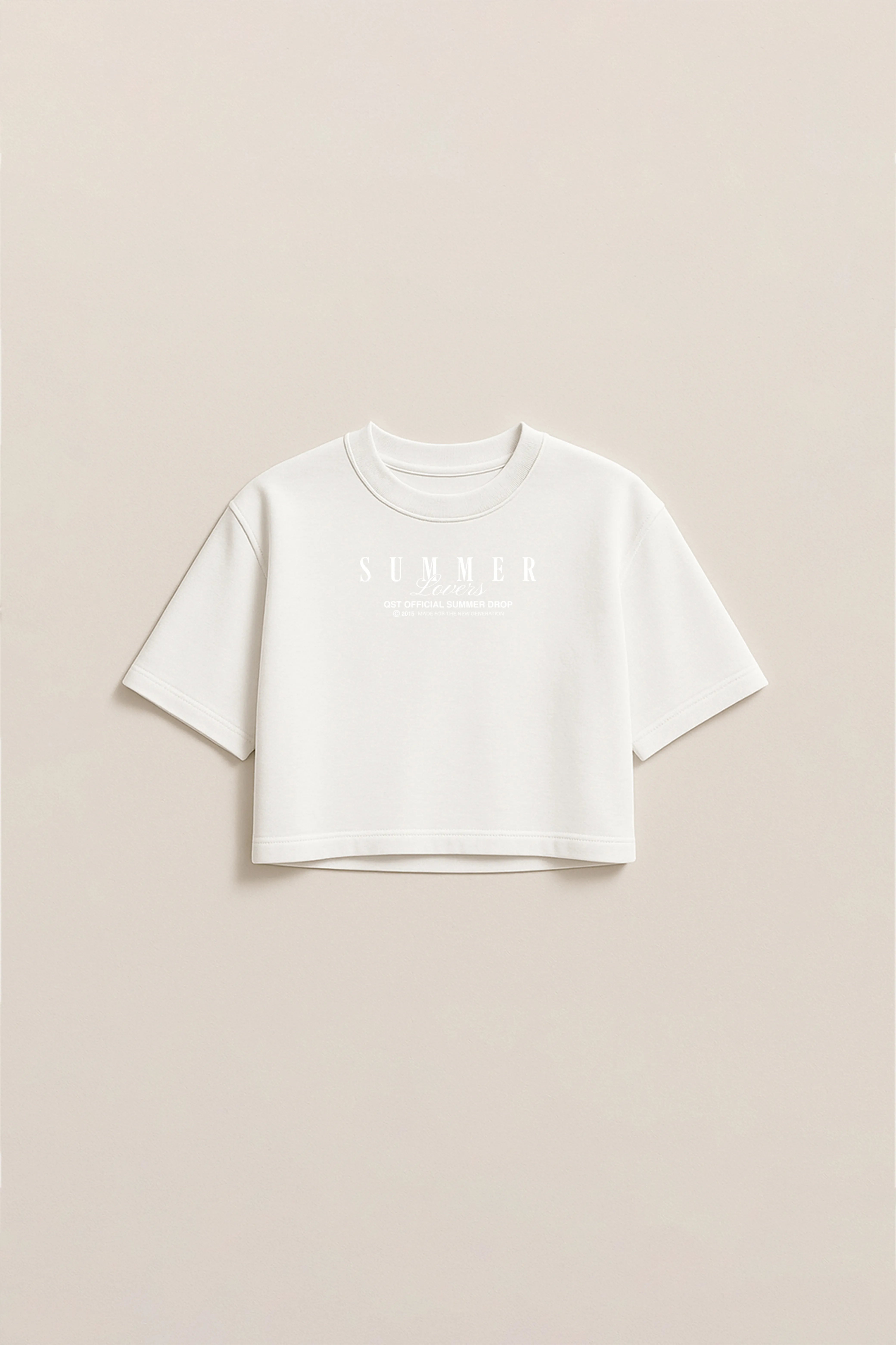 CAMISETA MANGA CORTA COLOR IVORY