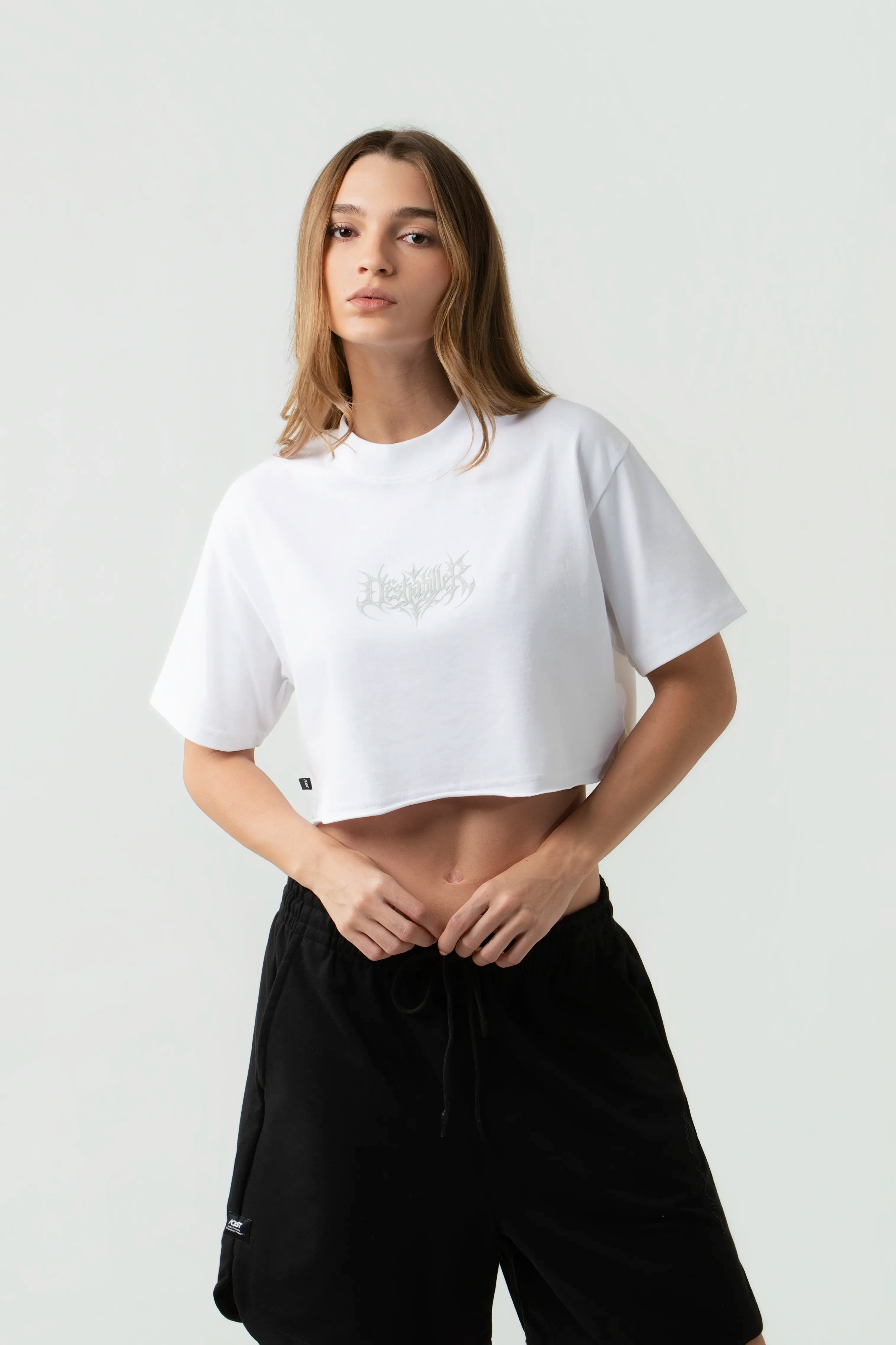CAMISETA MANGA CORTA COLOR BLANCO OPTICO