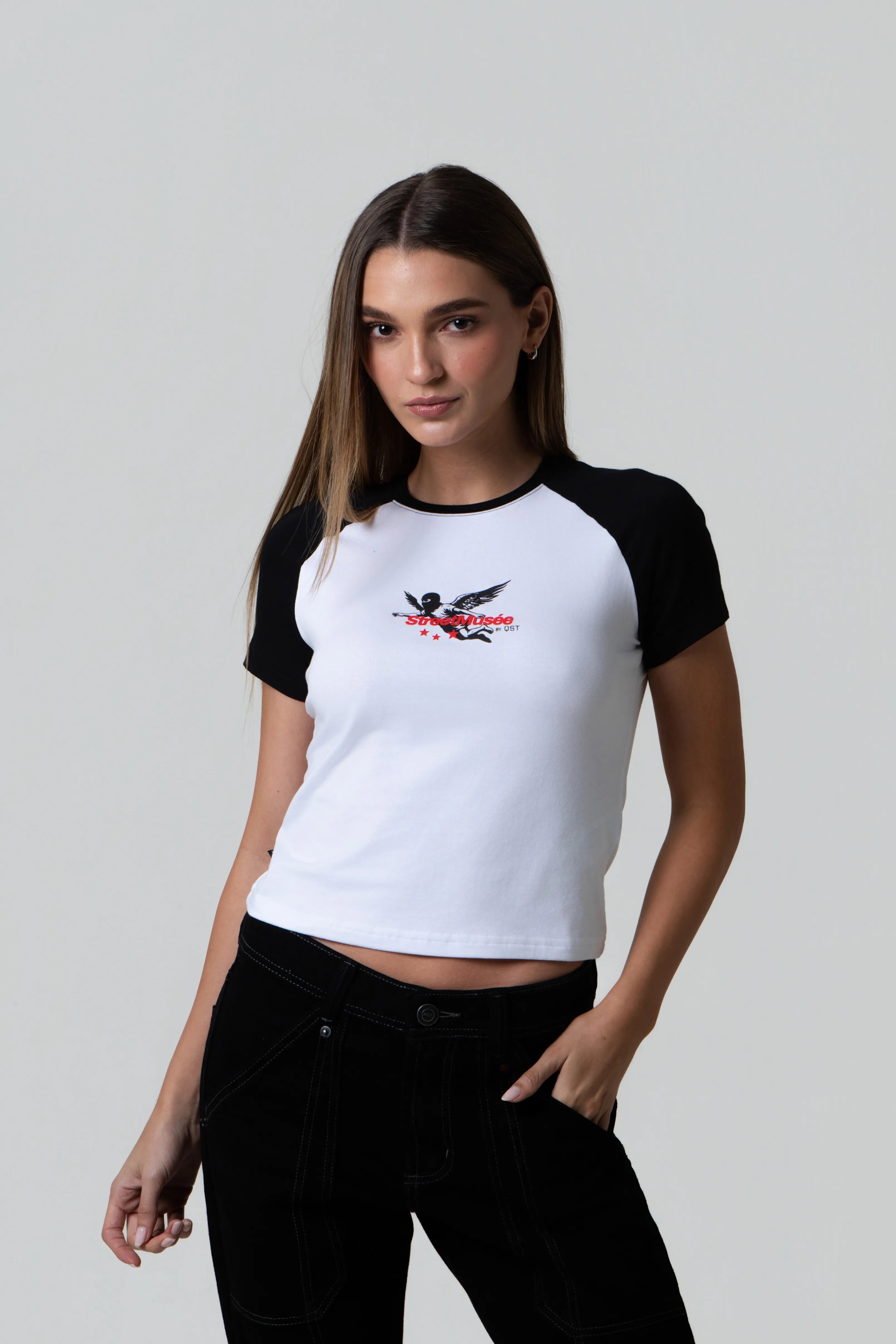 CAMISETA MANGA CORTA COLOR BLANCO BLANCO