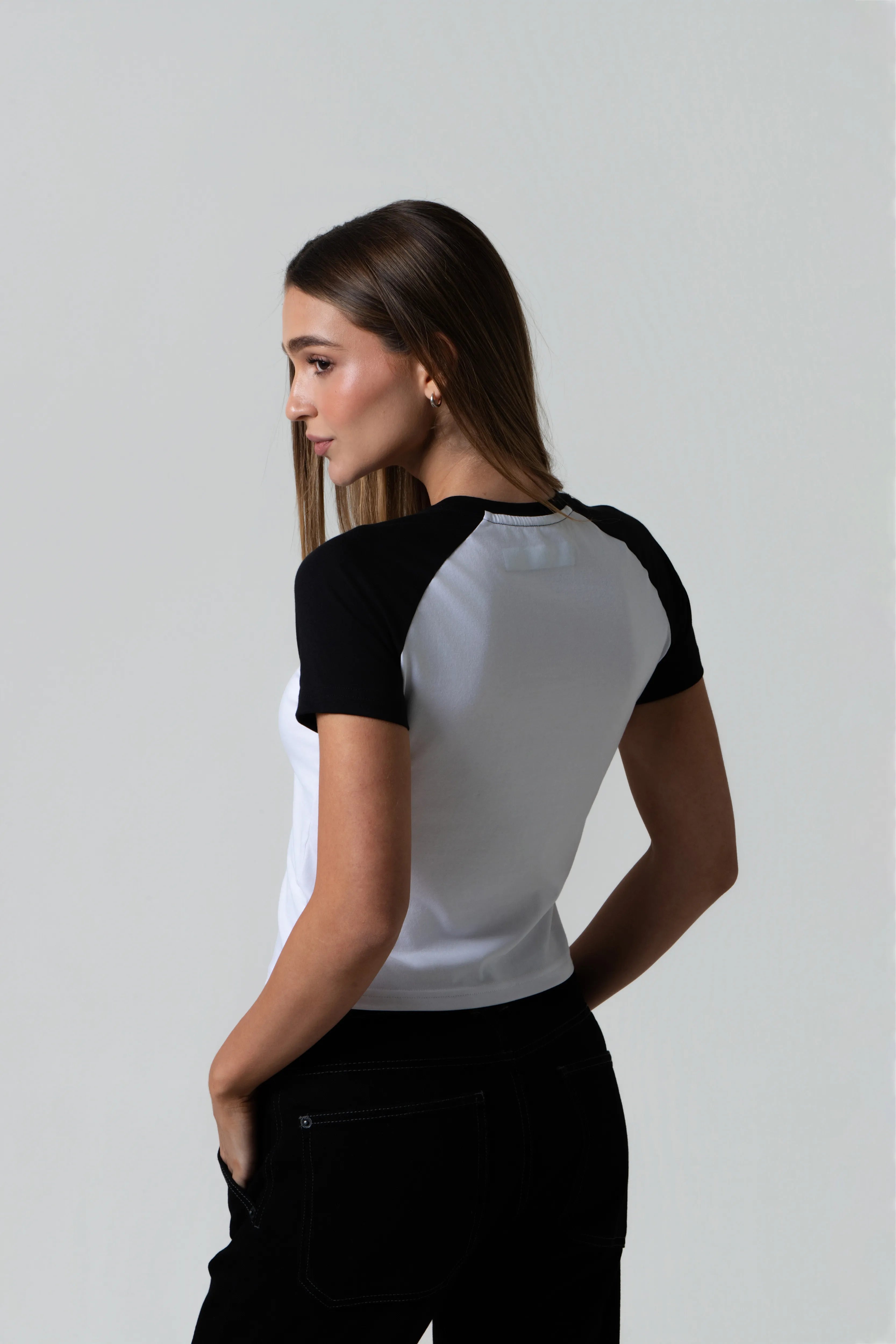 CAMISETA MANGA CORTA COLOR BLANCO BLANCO