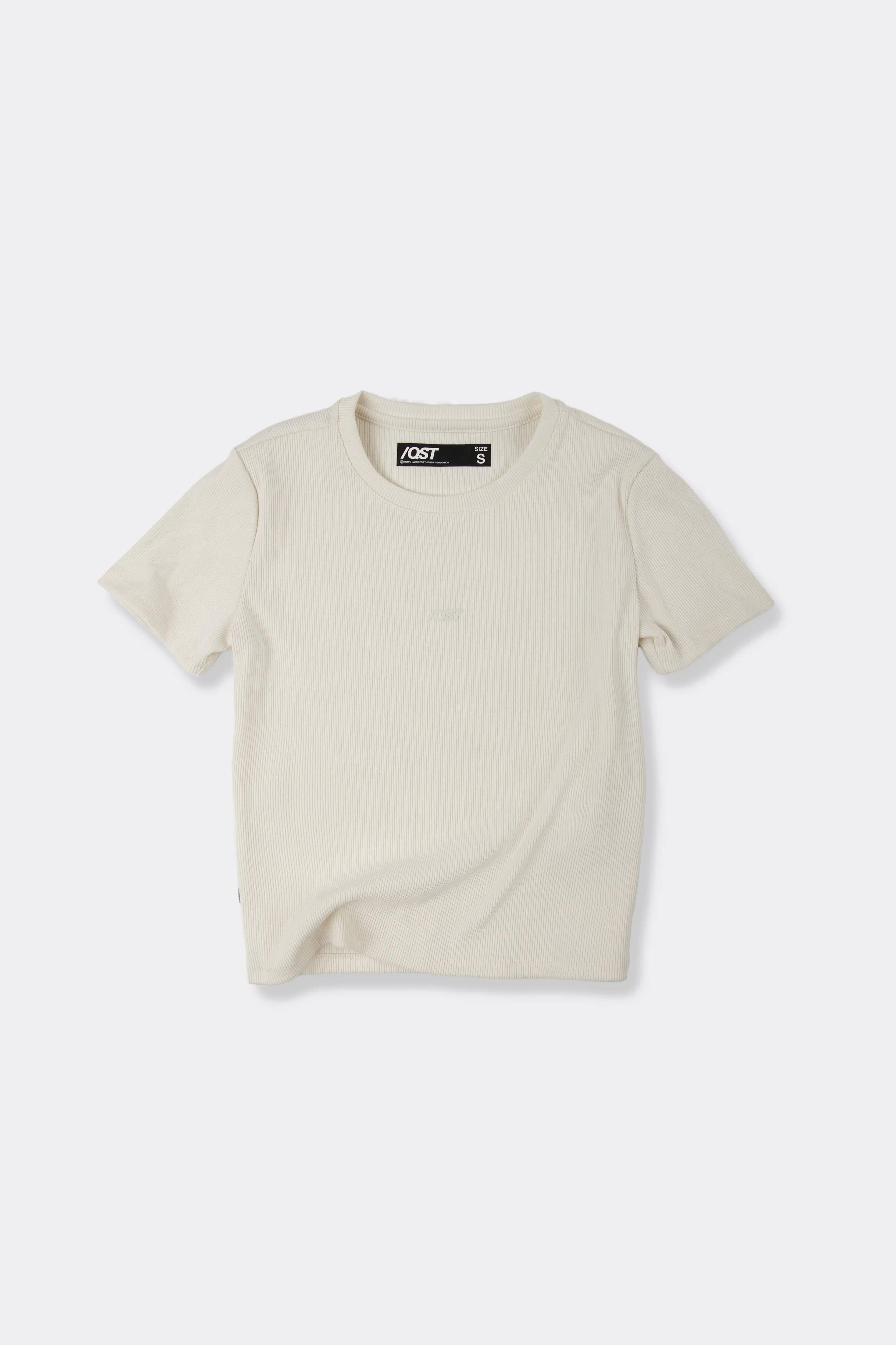 CAMISETA MANGA CORTA COLOR IVORY